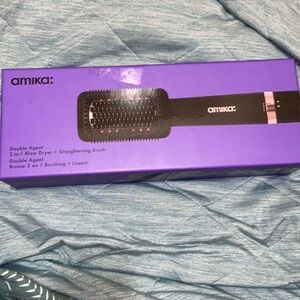 Amika double agent 2 in 1 blow dryer + hair straightener